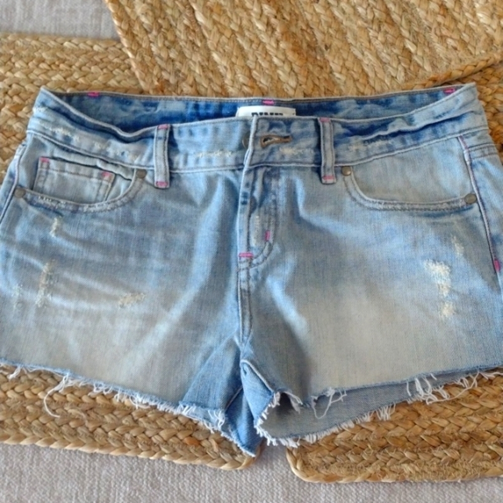 Pink Victoria secret jean shorts
